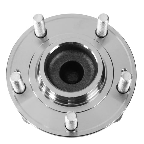 Rear Wheel Bearing Hub Assembly With Speed Sensor Replacement For Hyundai Santa Fe 2007-2020 Veracruz 2007-2012 And Kia Sorento 2011-2015 Plus Santa Fe XL 2019 OE Quality Steel, top view with bolts visible