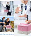 Grab And Go Travel Medicine Bag Organizer For First Aid Kits Empty Medical Bag For Home Travel Camping Car Hiking And Outdoor Emergencies Spacious 10.6 By 7.9 By 7.5 Inch Pink Gear Case shown in travel and outdoor settings