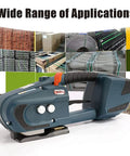 Heavy Duty Electric Welding Strapping Tool For PP PET Bands handheld tool with adjustable tension for various packaging projects.
