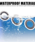 Thirty Piece Auto Air Conditioning Compressor Port Gasket Kit Battle Tested Rubber Sealing Rings For Cooling Pump High Temperature Resistant Setup Zero Sweat Universal Fit Replacement Hardware Slick Black Design in water.