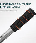Beefy Heavy Duty Lawn Leveling Rake 30x10 Inch Professional Grade Leveler Tool with anti-slip gripping handle detail