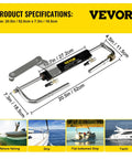 Hydraulic Outboard Steering Kit For 90HP Motors With Helm Pump Cylinder Marine Steering System Upgrade Durable Aluminum Alloy Casing