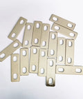 Badass 16 Pack LiFePo4 Bus Bars Nickel Plated Copper Heavy Duty Straps For Lithium Cells showing 16 nickel copper strips.