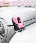Hood Latch Lock Bracket Covers Pink 2 Pack For 2018 2019 2020 2021 2022 2023 2024 Wrangler JL JLU Unlimited Sport Sahara Rubicon Gladiator JT