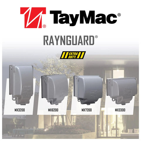 RaynGuard Extra Duty Built Tough Metal Weatherproof In-Use Outlet Cover for Outdoor 1-Gang Gray, four model comparison