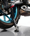 Front And Rear Motorcycle Wheel Lift Stand For Trail And Street Bikes Ultra Portable Aluminum Iron Frame With Telescoping Belt