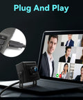 5MP USB Camera With 180 Degree Fisheye Lens 1080P 30FPS Webcam Aptina MI5100 Sensor connected to laptop for video call