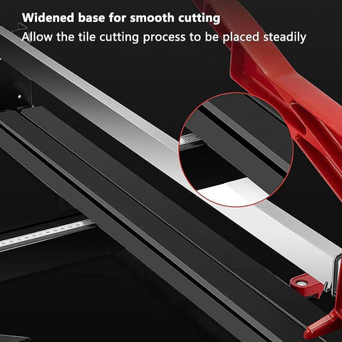 Widened base for smooth cutting on Professional Manual Tile Cutter 1000mm for Porcelain Ceramic Flooring and Wall precision.