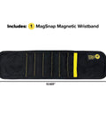 Magnetic Wristband For Tools With Fifteen Strong Magnets And Breathable Mesh Keeps Nuts, Bolts, And Screws Handy On The Job