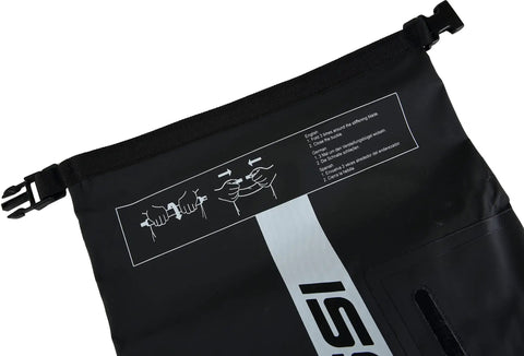 Top of Premium 20L Black Waterproof Dry Bag For Outdoors And Water Sports Durable PVC Keeps Your Gear Dry While You Dive Fish Boat