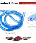 Blue Silicone Fuel Line Hose Tube For Motorcycle ATV Dirt Bike And Pit Bike, flexible and anticorrosion, 0.2 inch ID, 3.28 ft length.