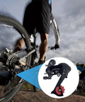 Cyclist with K138 6/7 Speed Rear Derailleur Direct Mount For Mountain Bike And Road Bike With 36T Capacity Replacement For TY21B