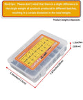 Hardcore 2040 Piece Metric Bolt Kit Hex Socket Screws M2 M3 M4 M5 Assortment Black Zinc Coated 12.9 Grade storage tray showing dimensions.