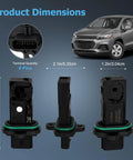 Mass Air Flow Sensor MAF Compatible With Chevy Cruze Sonic Trax 1.4L 1.8L 2.0L 2.4L Engines Buick Encore Verano dimensions