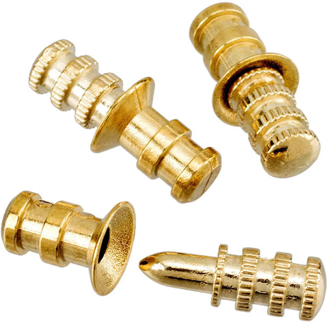 Heavy Duty Table Leaf Connectors And Bolt Sleeves For Extension Dining Tables Rock Solid Zinc Alloy Hardware With Brass Plated Finish. 4 connectors.