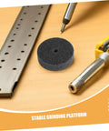 Nylon Polishing Buffing Wheels Set Includes 6 Pcs With 10mm Hole Ultra Fine Finish For Smooth Car Metal And Furniture Work Without Damage on stable work surface.