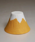 Solid Yellow Ceramic Coffee Filter Reusable Pour Over Dripper Kit With Saucer And Tray For Skip Paper Waste and Smooth Daily Grinds On Your Kitchen Counter, side view.