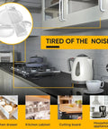 Ditch The Noisy Door Slams With These Clear Silicone Cabinet Bumpers, Self Adhesive Anti Bang Pads For Quieter Drawers And Furniture, 128 Tranquil Home Upgrade Pack in kitchen setting.