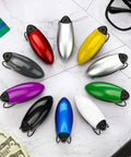 Ten Piece Car Visor Sunglasses Clips Set For Sun Visor Eyewear Holder Colorful 10 Colors Glasses Clips arranged in a circle