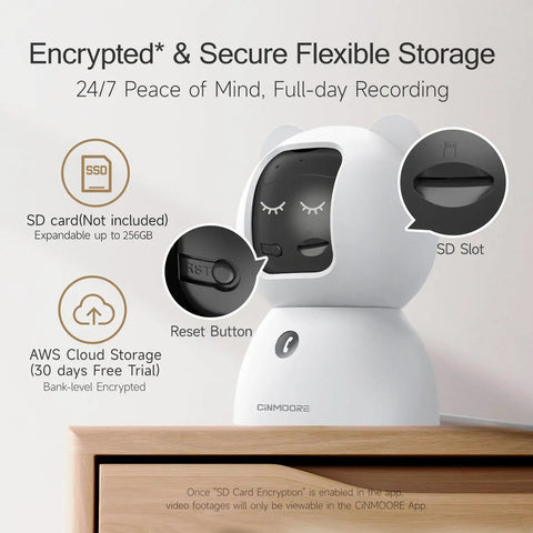 2.5K Indoor Security Camera 4 Pack With Free AI Person Pet Cry Detection No Subscriptions 4MP Home Surveillance Pan Tilt WiFi.
