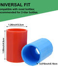24 Piece Tornado Bottle Connector Set with Vortex Tubes in Four Colors for 2 Liter Bottles, red and blue connectors shown.