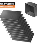 Stack of 4x2 Inch Welding Coupons Set 11 Gauge 10 Pieces Mild Steel Practice Plates Kit For MIG TIG Stick Arc Welding DIY Metal Projects Newbie Friendly Starter Kit For Beginners