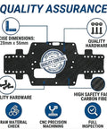 Black Carbon Fiber RC Car Chassis For WLtoys K969 K979 K989 K999 P929 P939 with quality assurance details