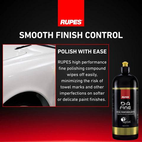 DA Fine High Performance Car Polishing Compound 1000 Ml Yellow For Detailing And Scratch Removal With Micro Abrasive Technology