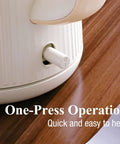 Close-up of cream white Big 1.7L Electric Kettle For Tea And Coffee Lovers, 1200W Fast Boil With Auto Shut Off.