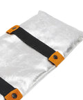 Heavy Duty Welding Hand Pad Heat Glove Protector With Aluminum Back And Double Layer PU Leather for industrial use