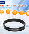 Bissell Vacuum Belt Replacement 3 Pack Compatible With Style 7 9 10 12 14 16 Upright Vacuums Easy Install Durable Belts For Smooth Suction Secure Fit Quiet Operation No Tools Required For Easy Replacement, black rubber belt, 14.8in/37cm