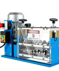 Close-up of Heavy Duty Automatic Electric Wire Stripping Machine For Scrap Copper Recycling with visible controls and transparent casing.