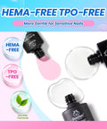 UV Light Gel Nail Polish Kit With 20 Colors And 40 Piece Mix Set, Muse Nail Kit TPO and HEMA free bottles and liquid display