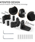 Heavy Duty UTV Flag And Light Bar Mount Bracket With Smooth 360 Rotation For 1.75 To 2 Inch Roll Bars, detailed assembly parts and tools.