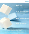 Close-up of white pectin-based gummies; no added sugar, artificial colors; berry flavor. Low Dose Lithium Orotate Gummies For Daily Balance And Brain Health, Boosts Focus, Memory, Clarity, And Cognitive Wellness, With Highly Absorbable, Sugar Free Berry Pectin Based Formula, 90 Servings.