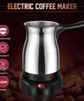 600W Turkish Coffee Maker 600ml Electric Coffee Pot With Anti Scald Handle Portable On The Go Hot Water Kettle For Quick Brews