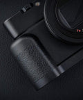 Close-up of Beefy Metal Hand Grip L Bracket for RX100 VII Camera Anti Slip Accessory with Clear HDMI and Microphone Jack Access