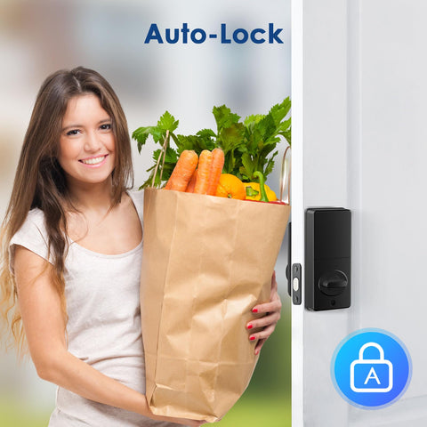 WiFi Smart Deadbolt With Keyless Entry And Remote Unlock No Key Needed Easy Install Electronic Door Lock on front door