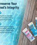 Winterizing Kit For Pools Up To 12,000 Gallons Fits Above Ground And In Ground Pools Three In One Maintenance components on wood