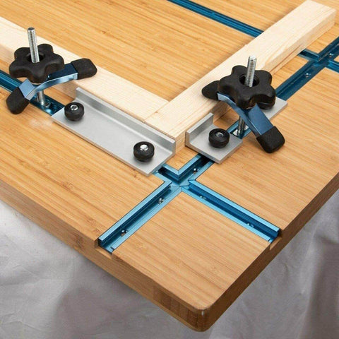 3 Inch T Track Intersection Kit With Predrilled Mounting Holes For Universal T Track System, Woodworking Jigs And Fixtures