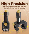 Two Piece Magnetic Planer Blade Setting Jig Gauge Set For Woodworking Tools with Adjustable Micro Magnetic Gauges