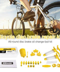 Hydraulic Bike Brake Bleed Kit for Shimano, SRAM and Magura Pro Grade MTB and Road Bike Bleeding Tool Set with accessories