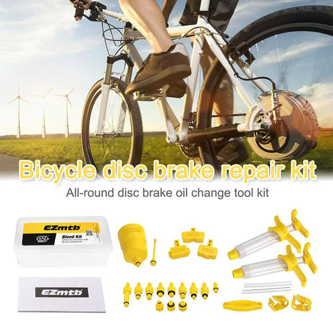 Hydraulic Bike Brake Bleed Kit for Shimano, SRAM and Magura Pro Grade MTB and Road Bike Bleeding Tool Set with accessories