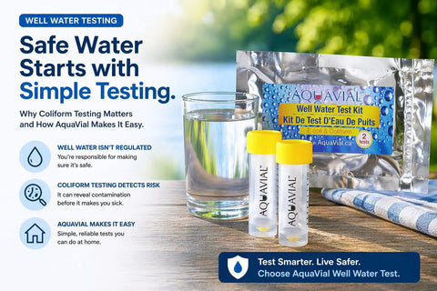 Top Shelf Two Pack Water Testing Kit To Nail Down E Coli And Coliform Fast Easy Color Shift Tests for home and well water testing.