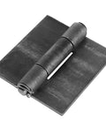 6 Pack Heavy Duty Weld On Steel Gate Hinges Set, 4 3 8 Inch By 4 1 8 Inch, 5 mm Thick, Each Pair Supports Up To 500 Lb, 285 Degree Swing, Weldable Steel Hinges For Durable Fence Gates. black weld-on steel gate hinge with pin and leaf plates