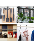 Heavy Duty S Hooks Set 30 Pack Steel Hangin Hooks For Kitchen Pot Rack Pan Cup Closet Organizer Hang Jeans Plants Towels Tools And More Durable Rust Resistant Black Finish Multipurpose Hangers For Home And Garage