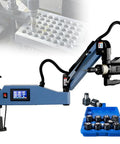 Heavy Duty Workhorse Electric Touch Tapping Machine With Universal 360 Degree Servo Motor Arm and 8 Piece Collet Kit for industrial use.