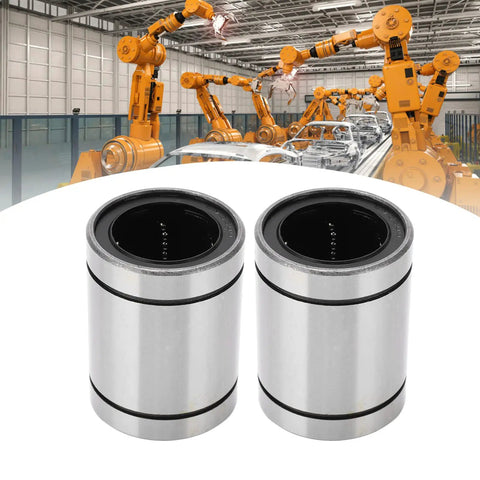 Dual Pack LM35UU Linear Bearings Glide Smooth As Butter With Next Level Precision For CNC Routers 3D Printers And Shop Fabrication Projects Featuring Heavy Duty Steel Bushings That Handle Daily Grind Effortlessly
