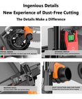 8.5 Inch Dust Free Table Saw With Beast Mode Motor And No Fuss Accuracy features adjustable handwheel design and dust collection.