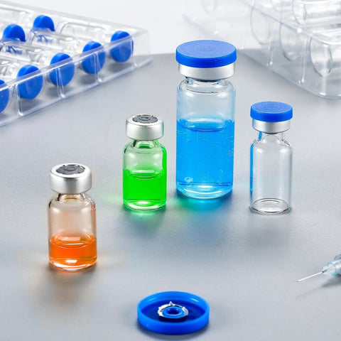 10mL Sterile Glass Vials With Self Healing Injection Ports And Sealing Caps Pack Of 12 Individually Packaged For Safe Medical Injections Lab Sample Storage Contamination Resistant Fully Sealed Reusable Transport Ready.